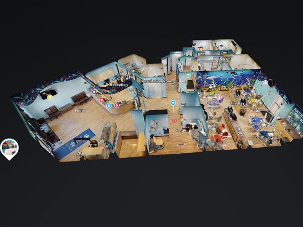 Matterport 3d Virtual Tours - dollhouse view